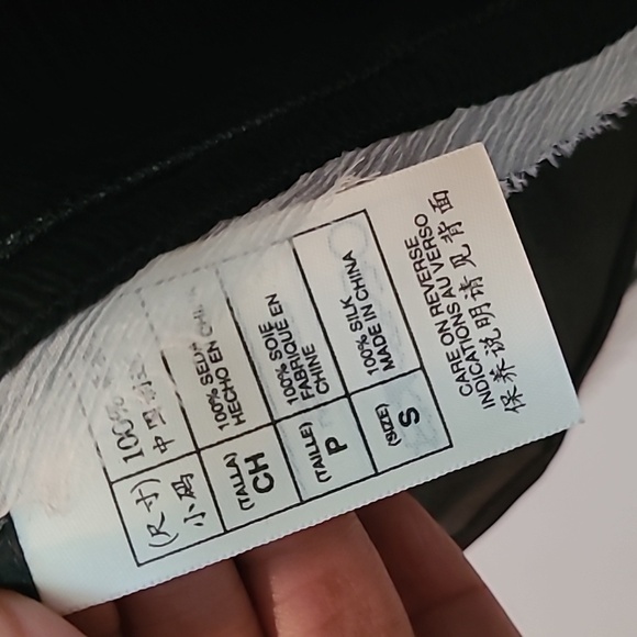 Max Studio SILK Special Edition Layered Decorative Stitched White Hem Skirt S - Picture 7 of 14